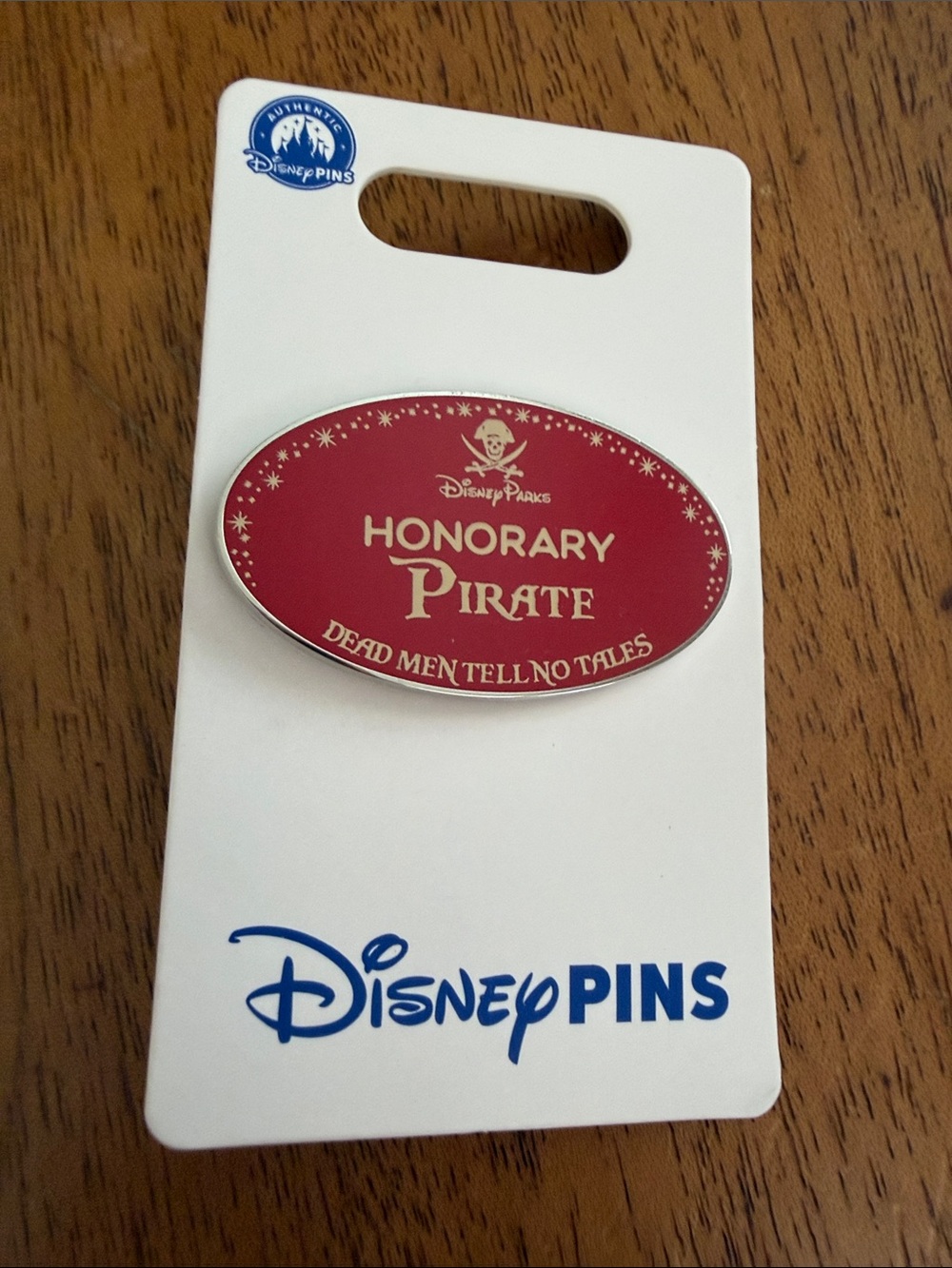 Authentic Disney Parks 'Honorary Pirate' Cast Member  Pin NWT
